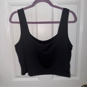 Shein Black Stretch Cropped Tank Top – Size XL